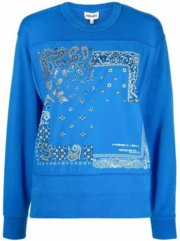 推荐Kenzo Women's  Blue Cotton Sweatshirt商品