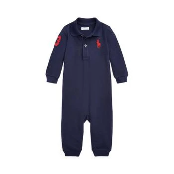 Ralph Lauren | Big Pony Cotton Mesh Polo Coverall (Infant) 独家减免邮费