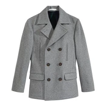 Ralph Lauren | Big Boys Plain Regular Overcoat,商家Macy's,价格¥971