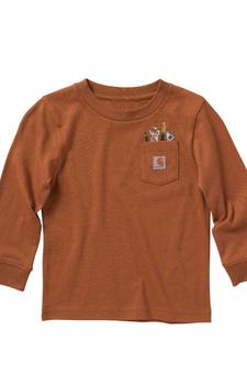 商品(CA6305) Long-Sleeve Tool Pocket T-Shirt - Carhartt Brown图片
