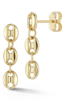 Ember Fine Jewelry | 14K Yellow Gold Mariner Link Drop Earrings,商家Nordstrom Rack,价格¥1688