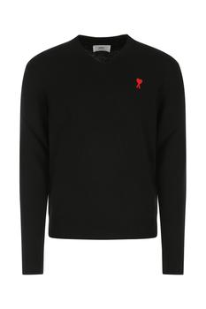 美国ami毛衣, AMI | Black wool sweater Nd Ami Uomo商品图片 