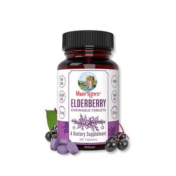 商品MaryRuth Organics | Elderberry Chewable Tablets, Blueberry Raspberry, 90ct,商家Macy's,价格¥129图片