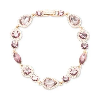 Givenchy | Gold-Tone Teardrop Round Crystal Flex Bracelet,商家Macy's,价格¥532