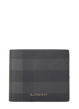 burberry包, Burberry | Burberry Checked Logo Plaque Bifold Wallet商品图片 9.6折