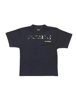 推荐Balenciaga Kids Hand Drawn Logo-Printed Crewneck T-Shirt商品
