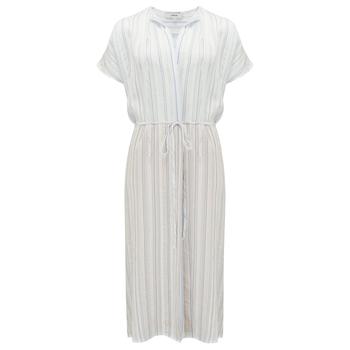 vince连衣裙, Vince | Short Sleeve Drapey Stripe Shirred Dress商品图片 5折
