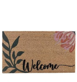 Shiraleah | "Welcome" Floral Doormat,商家Verishop,价格¥251