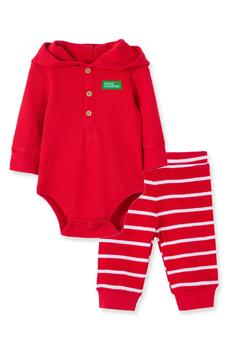 商品Little Me | My First Christmas Reindeer Bodysuit & Pants Set,商家Nordstrom Rack,价格¥122图片