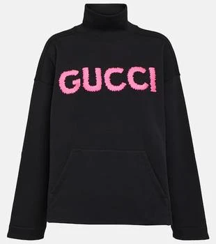 Gucci | Logo棉质针织高领运动衫 