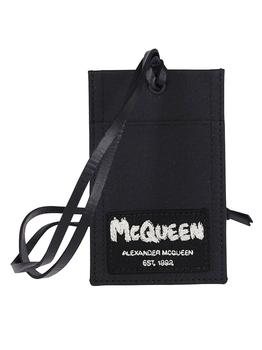 商品Alexander McQueen Graffiti Logo Strapped Cardholder,商家Cettire,价格¥624图片