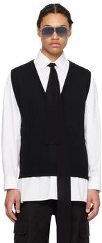 Valentino | Black Scarf Vest,商家Ssense US,价格¥12685