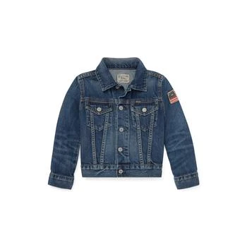 Ralph Lauren | Cotton Denim Trucker Jacket (Little Kids),商家Zappos,价格¥420