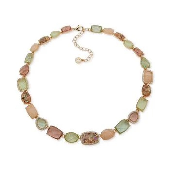 Anne Klein | Gold-Tone Crystal Stone Collar Necklace, 16" + 3" extender,商家Macy's,价格¥372