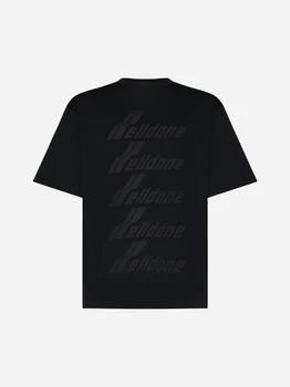 We11done | Logo print cotton t-shirt 独家减免邮费