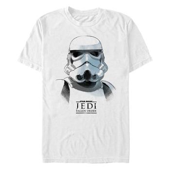推荐Star Wars Men's Jedi Fallen Order Storm Trooper Sketch T-shirt商品