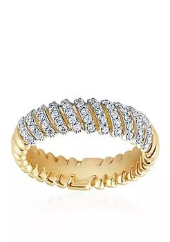 Belk & Co. | 1/10 ct. t.w. Diamond Anniversary Band Ring in 10k Metal,商家Belk,价格¥4052