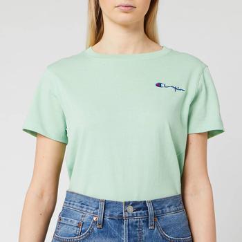推荐Champion Women's Small Script T-Shirt - Mint Green商品