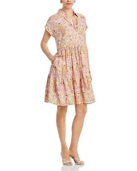 Tahari | Printed Tiered Skirt Dress 5折, 满$100减$25, 满减