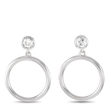 商品LB Exclusive | 14K White Gold 0.18 ct Diamond Earrings,商家Jomashop,价格¥2684图片
