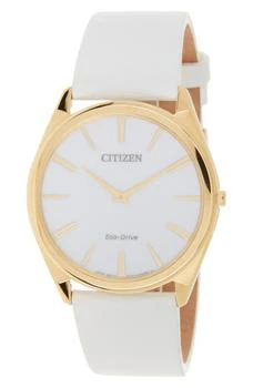 Citizen | Women's Stiletto Eco-Drive Gold White Dial Stainless Steel Watch, 39mm,商家Nordstrom Rack,价格¥1042
