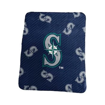 Logo Brands | Seattle Mariners 50" x 60" Repeating Logo Classic Plush Throw Blanket,商家Macy's,价格¥186