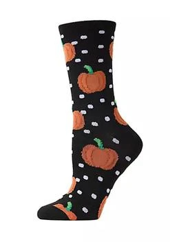 推荐Pumpkin Polka Dot Crew Socks商品