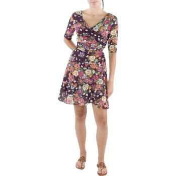 推荐WAYF Womens Floral Print Short Mini Dress商品