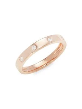 Saks Fifth Avenue | 14K Rose Gold & 0.07 TCW Diamond Ring,商家Saks OFF 5TH,价格¥4659