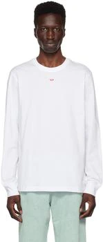 Diesel | White T-Just-D Long Sleeve T-Shirt 5.5折