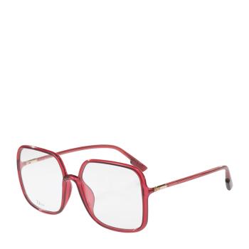 商品Dior | DIOR 女士棕红色方形眼镜 SOSTELLAIREO1F-LHF-BURGUND-OPAL,商家Beyond Chinalux,价格¥1013图片