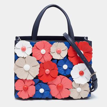 kate spade tote单肩包, Kate Spade | Kate Spade Multicolor Leather Floral Applique Daisy Lane Sam Tote商品图片 5.6折