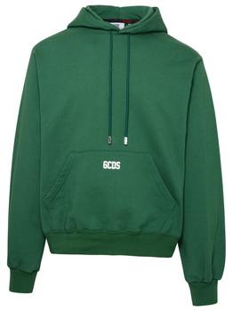 GCDS | Gcds Men's Green Cotton Sweatshirt商品图片,