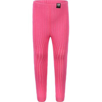 紧身裤男, Little Man Happy | Ribbed logo leggings in bright pink商品图片 4.9折×额外7.5折, 额外七五折