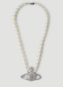 西太后项链, Vivienne Westwood | Bas Relief Pearl Necklace in Silver商品图片 