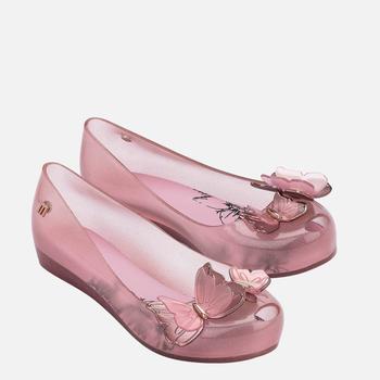 推荐Mini Melissa Kids' Ultragirl Butterfly Ballet Flats - Pink Glitter商品