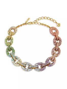 商品Oscar de la Renta | Fortuna Goldtone & Glass Crystal Collar Necklace,商家Saks Fifth Avenue,价格¥15027图片