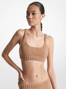 Michael Kors | Hand-Knit Cotton and Cashmere Bra Top,商家Michael Kors,价格¥1878