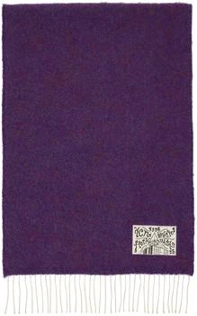 Acne Studios | Purple Fringe Scarf 3.7折, 独家减免邮费