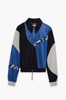 推荐Cloudburst color-block jersey-paneled fleece sweatshirt商品