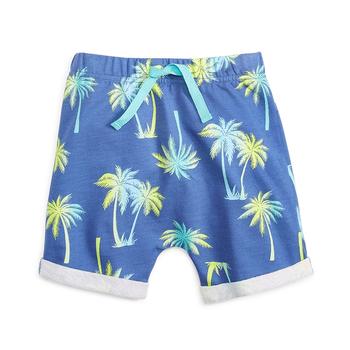 First Impressions | Baby Boys Palm Tree-Print Shorts, Created for Macy's商品图片,3.7折
