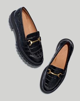 推荐The Bradley Hardware Lugsole Loafer in Croc Embossed Leather商品