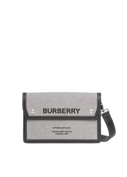 巴宝莉男包真假, Burberry | Horseferry print canvas and leather crossbody bag商品图片 
