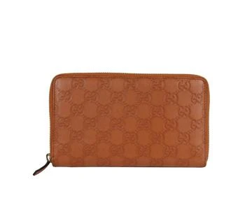 推荐Gucci Gucci Women's Leather Zip Around Wallet With Coin Pocket商品
