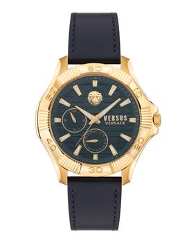 Versus Versace | DTLA Leather Watch商品图片,4.3折×额外9.1折, 独家减免邮费, 额外九一折