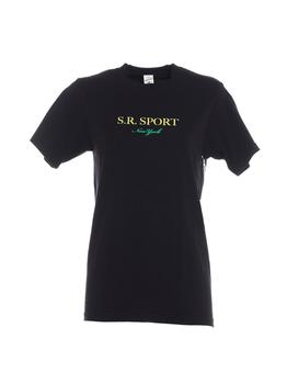 Sporty & Rich | Sporty & Rich Wimbledon Crewneck T-Shirt商品图片,8.1折
