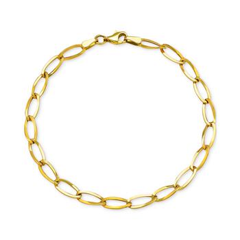 商品Macy's | Elongated Polished Link Chain Bracelet in 10k Gold,商家Macy's,价格¥3040图片
