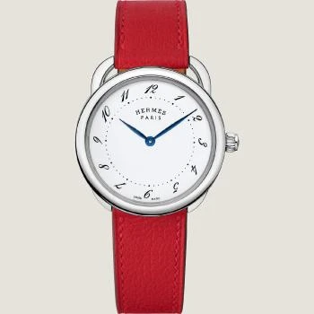 Hermes | 包邮包税【预售7天发货】 HERMES爱马仕 24春夏 女士 腕表 Montre Arceau, Grand modèle, 36 mm W055417WW00,商家TLS PARIS,价格¥22991