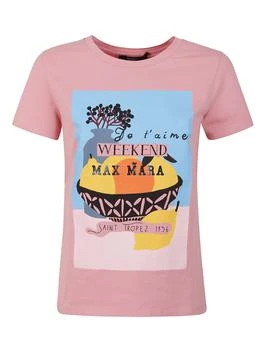 推荐Weekend Max Mara Logo Printed Crewneck T-Shirt商品