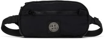 Stone Island Junior | Kids Black Logo Patch Belt Bag,商家Ssense US,价格¥1417